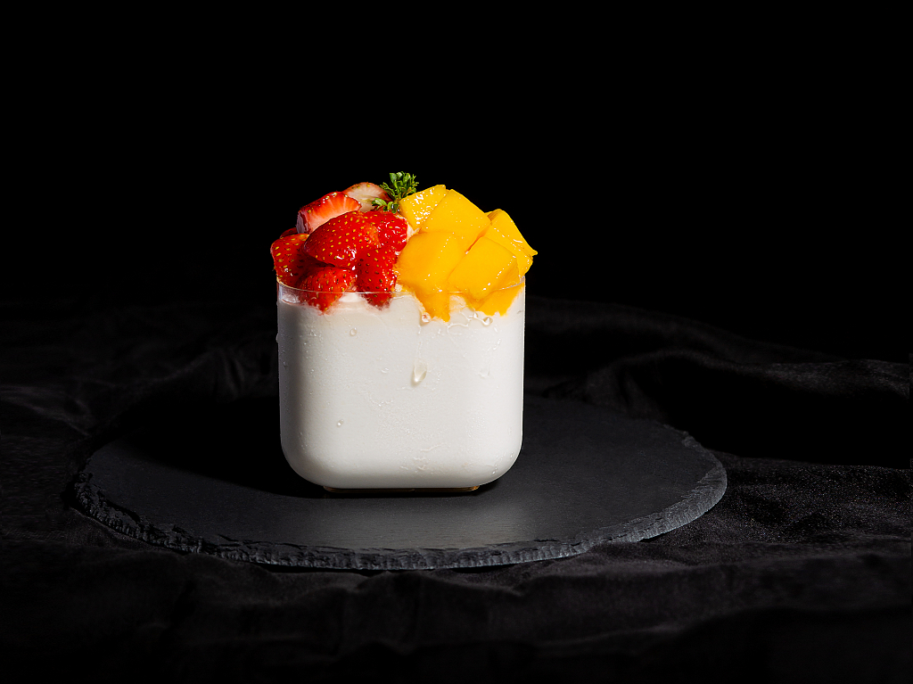 甜品芒果布丁