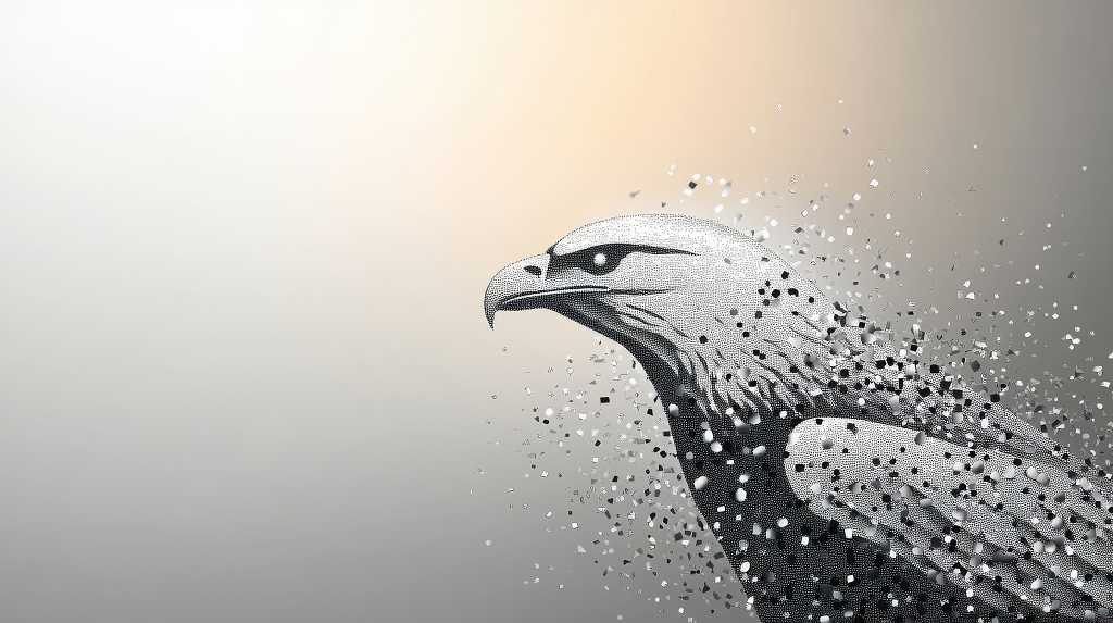 老鹰孤独强者野生动物企业拼搏励志成功宣传