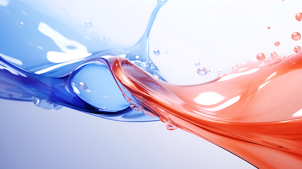 蓝色和红色颜色的碰撞激情碰撞的红蓝之色电脑壁纸