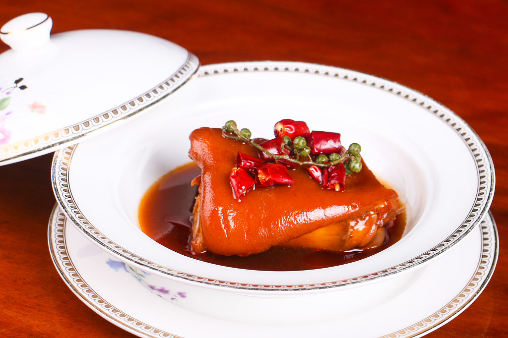 家常菜中餐厅饭店菜单美食宣传单广告实拍图川香猪手