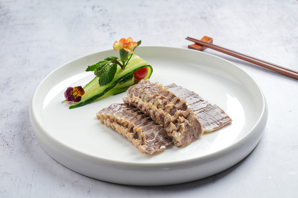 家常菜中餐厅饭店菜单美食宣传单广告实拍图卤水牛坑腩