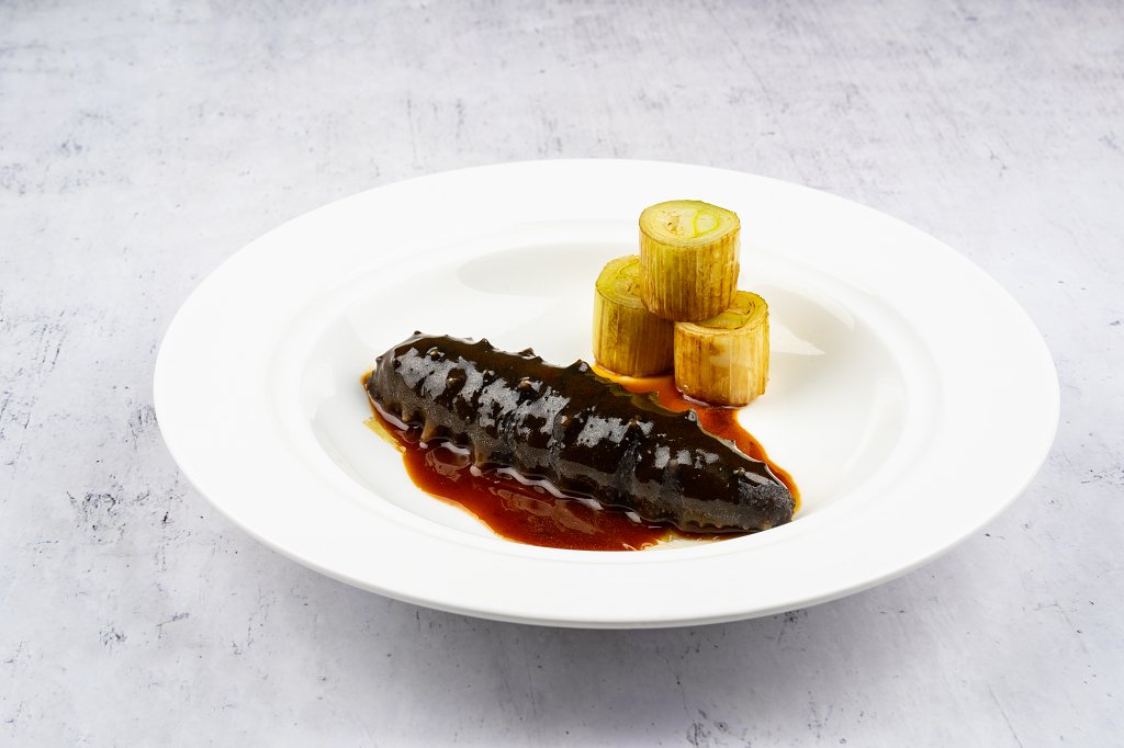 家常菜中餐厅饭店菜单美食宣传单广告实拍图中华美食葱烧海参