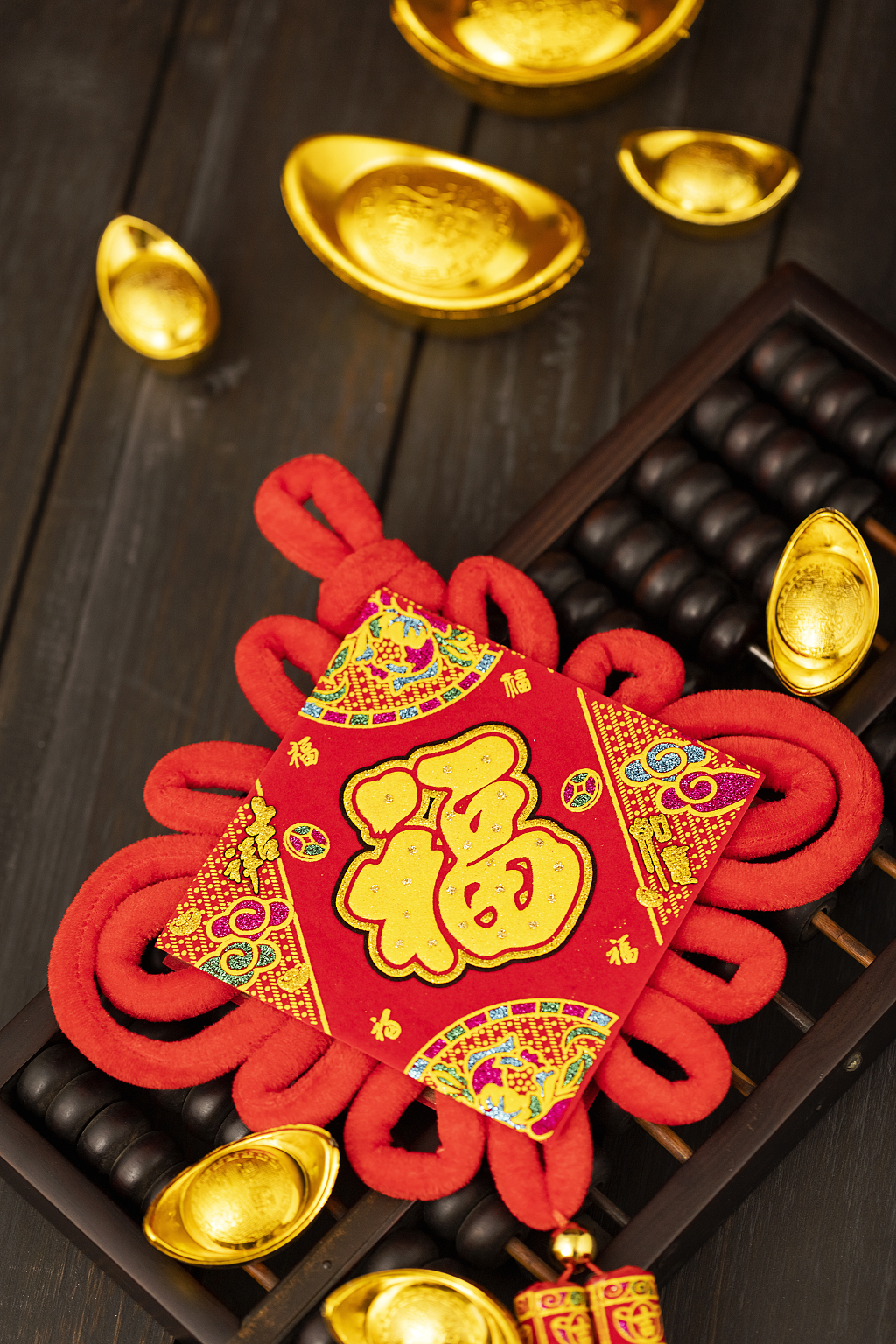 2025年蛇年新年新春春节过节过年传统节日新年元素物件福字中国结新年图片