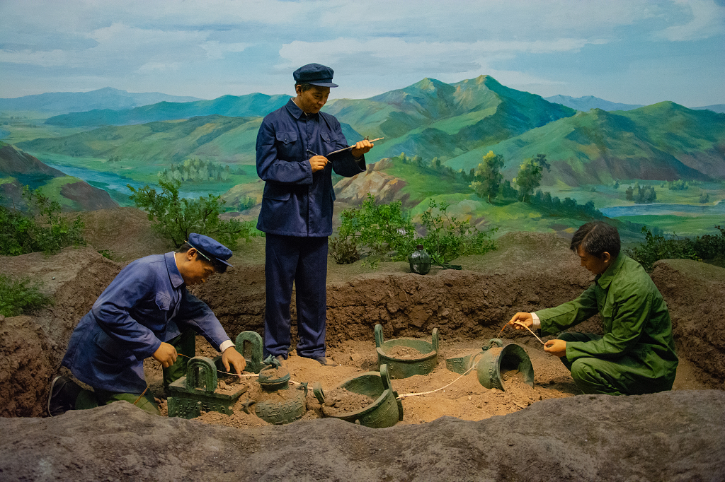 国宝历史文物博物馆展览展厅展馆考古现场模拟