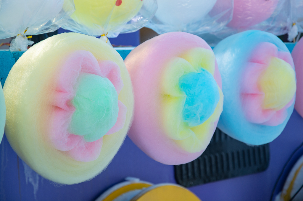 彩色棉花糖