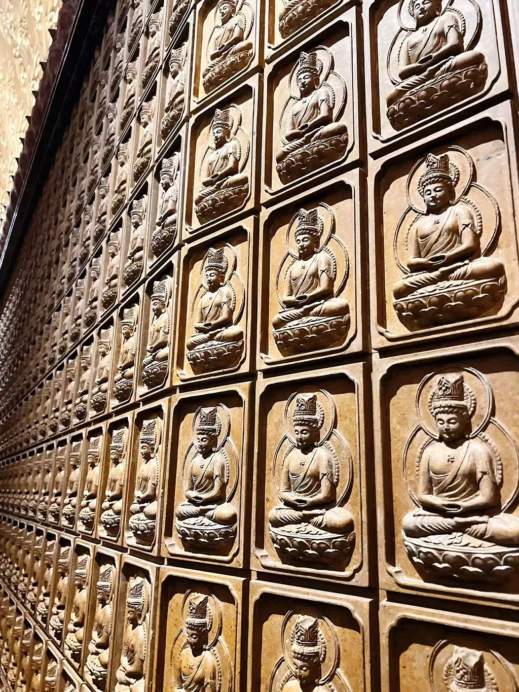 江苏南京牛首山地宫墙壁旅游风光风景建筑