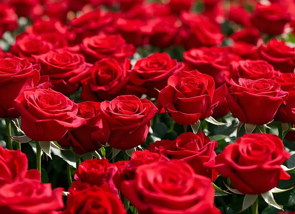 灰色背景衬托下木桌上红玫瑰与心形礼盒摆放AI