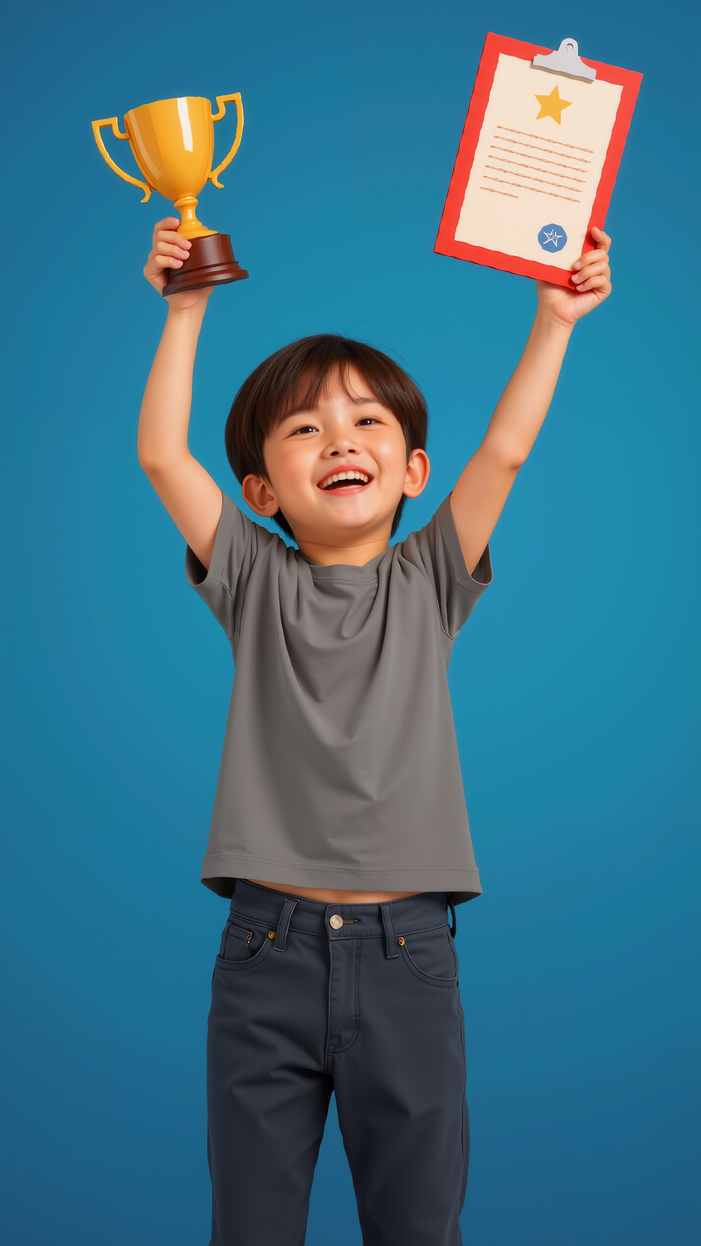 小学生儿童小学生获奖AI