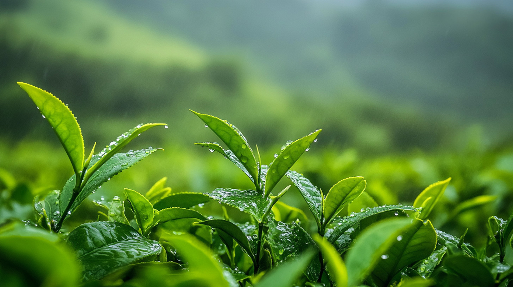 春天清明节二十四节气电脑桌面壁纸清明节雨天草地AI