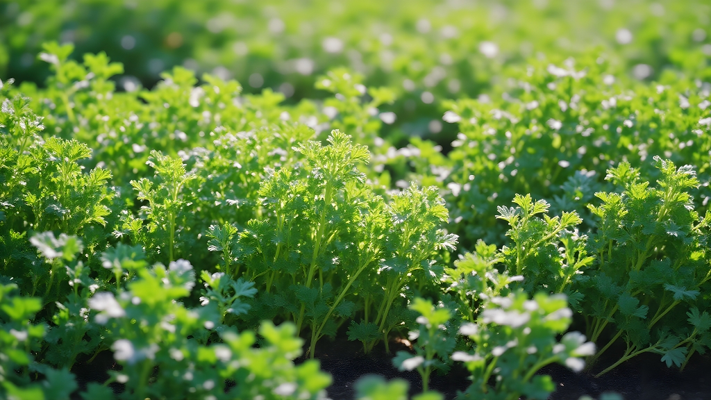 春天清明节二十四节气电脑桌面壁纸鲜绿色的叶子植物AI