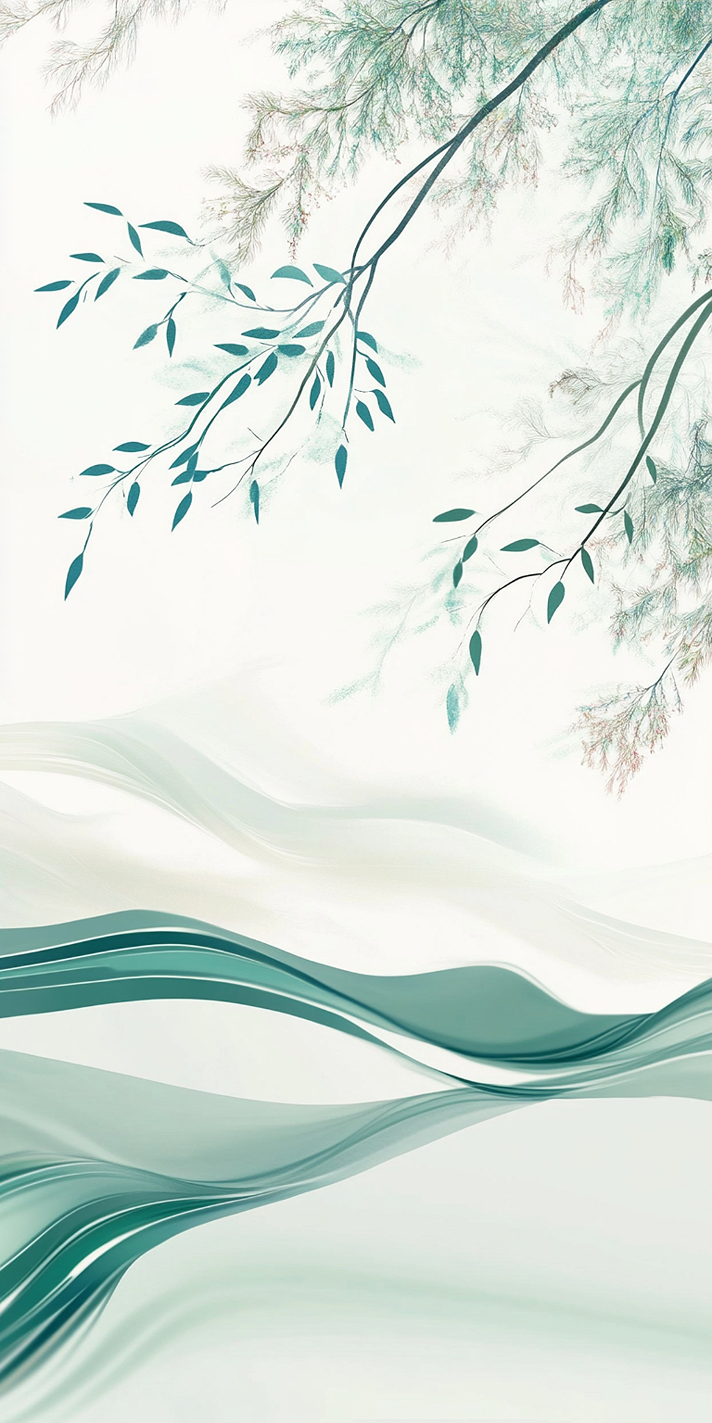 清明节逸韵山水清雅之象AI