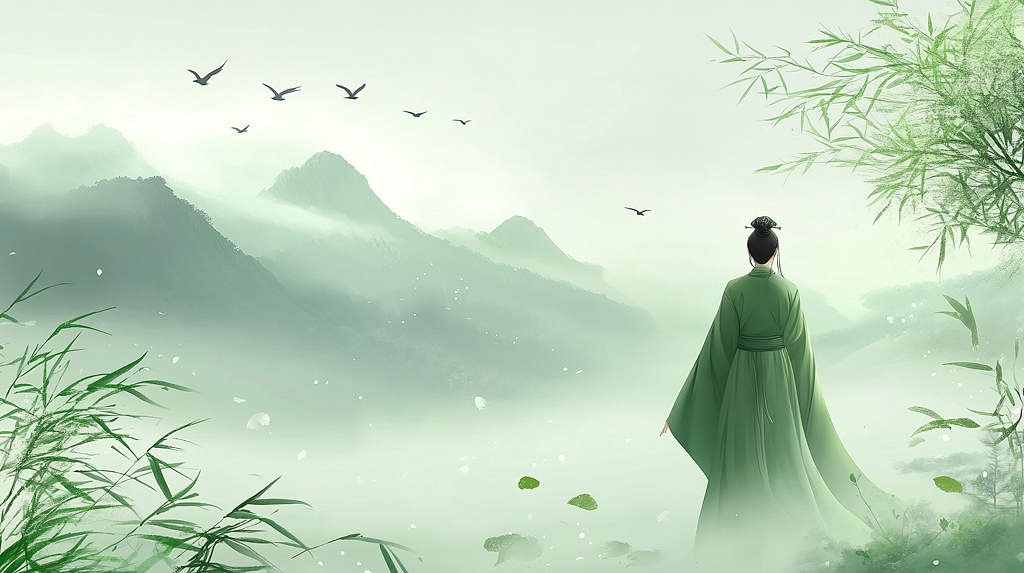 清明节青衫望山AI