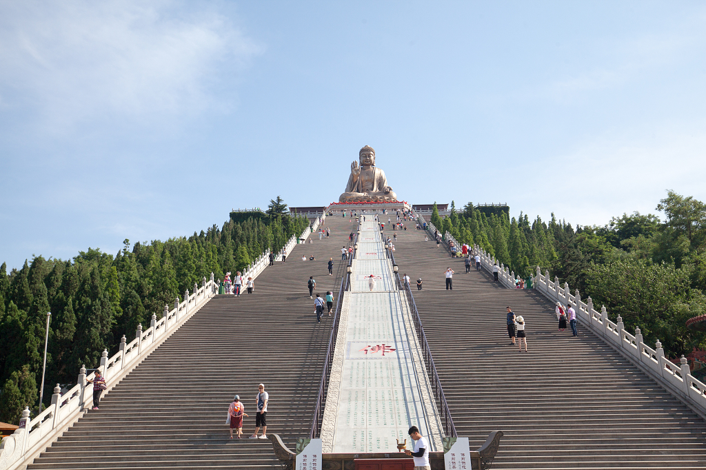 山东龙口南山大佛旅游旅行人文风景风光
