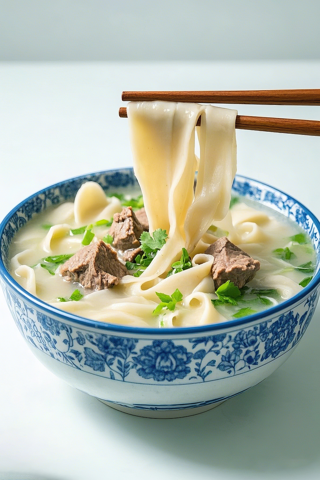 面条拉面美食面食牛肉拉面特写展现美味面食场景烩面	AI