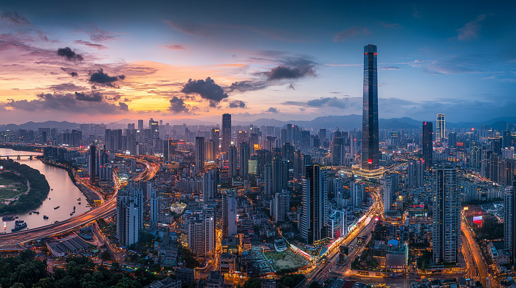 企业文化城市背景现代都市商业氛围城市背景图AI