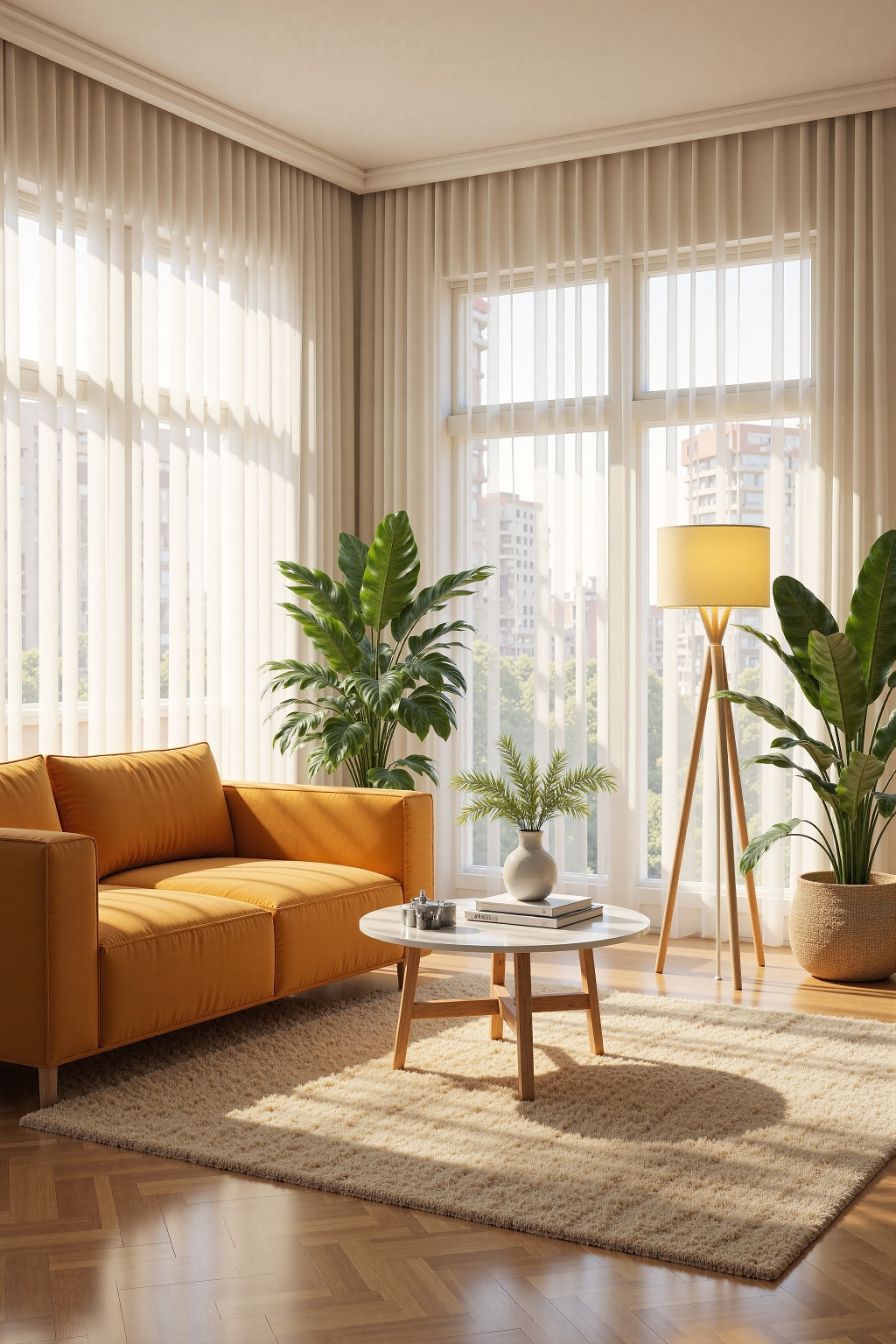 午后阳光客厅家居室内装潢装修效果图