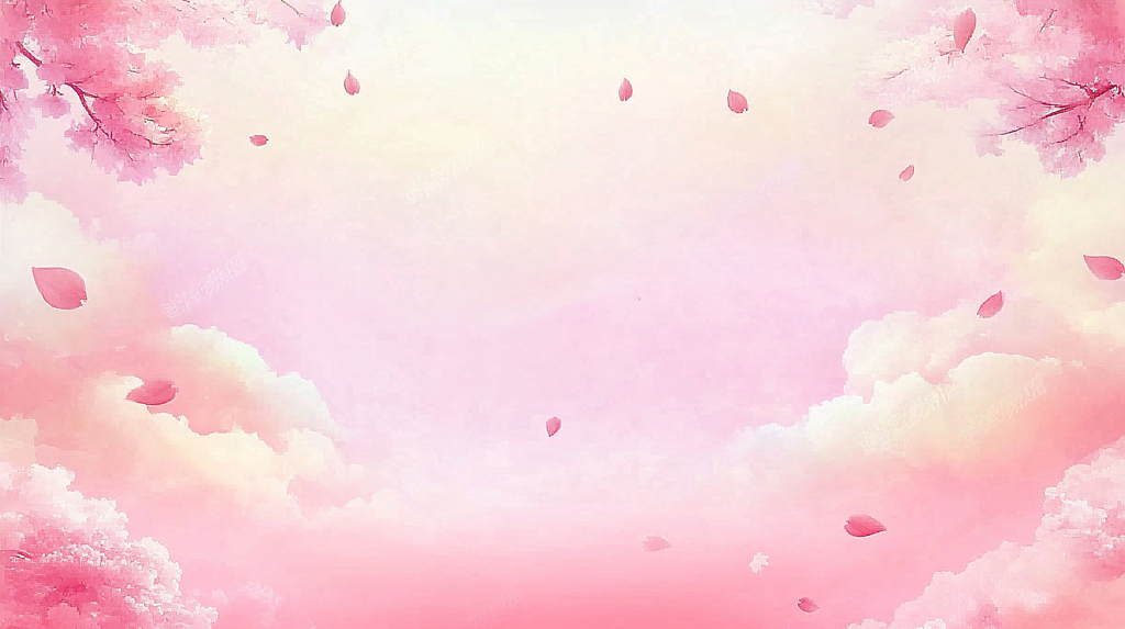 飘落花瓣动态背景图片AI