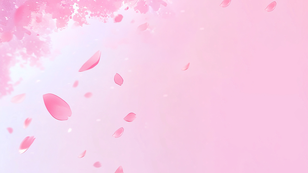飘落花瓣动态背景图片AI