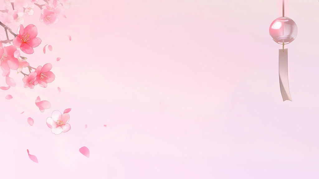 飘落花瓣动态背景图片AI