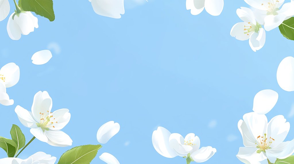 飘落花瓣动态背景图片AI