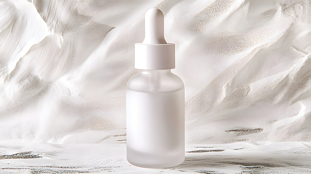 白色滴管瓶美容护肤展示AI
