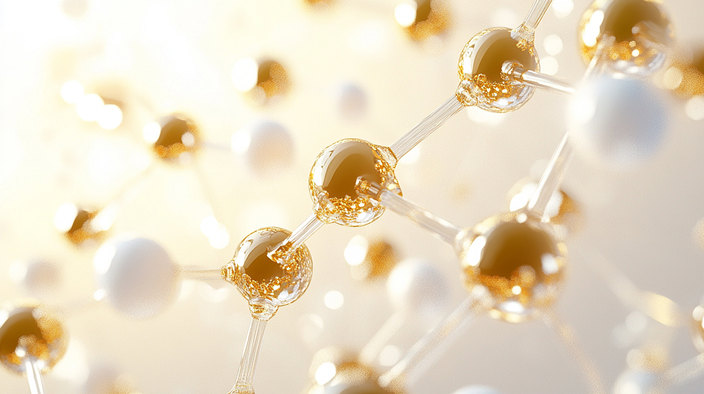 自然清新护肤分子成分结构背景AI