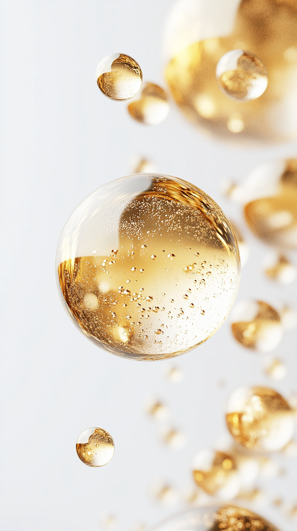 自然清新护肤分子成分结构背景AI