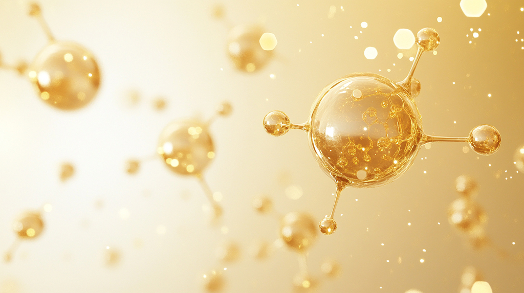 自然清新护肤分子成分结构背景AI