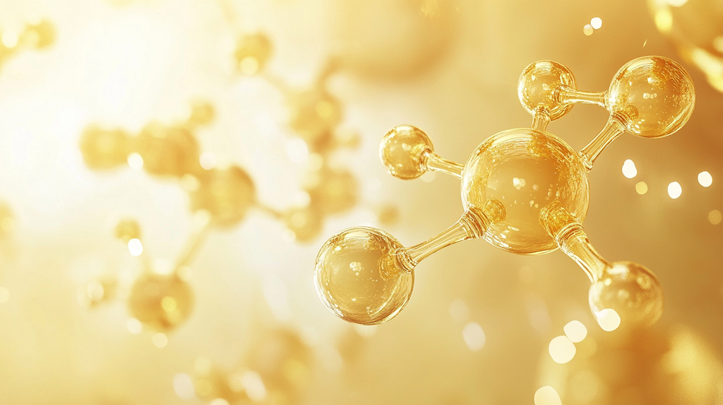 自然清新护肤分子成分结构背景AI