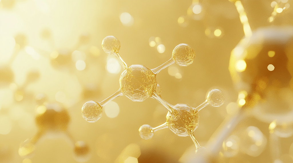 自然清新护肤分子成分结构背景AI