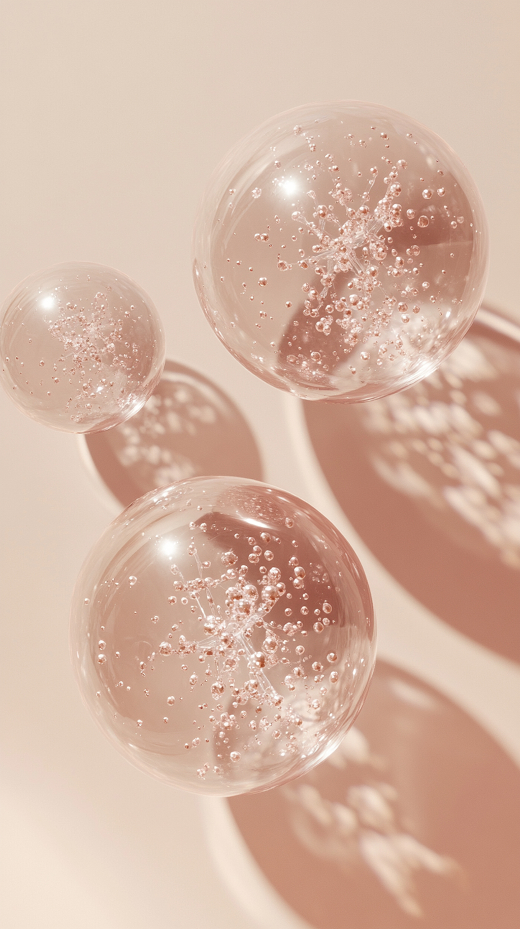 自然清新护肤分子成分结构背景AI