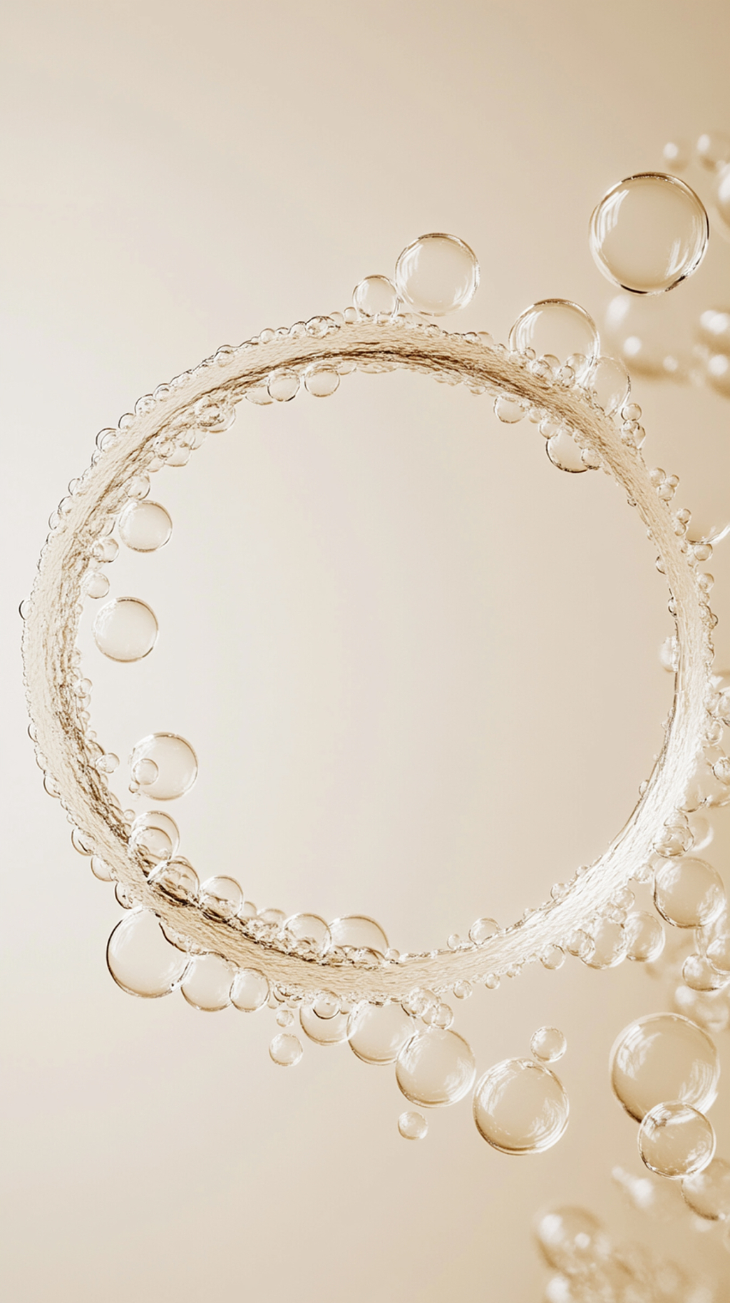 自然清新护肤分子成分结构背景AI