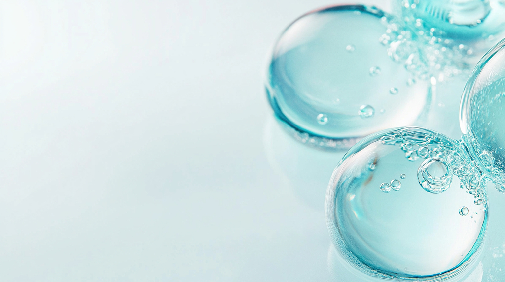 自然清新护肤分子成分结构背景AI