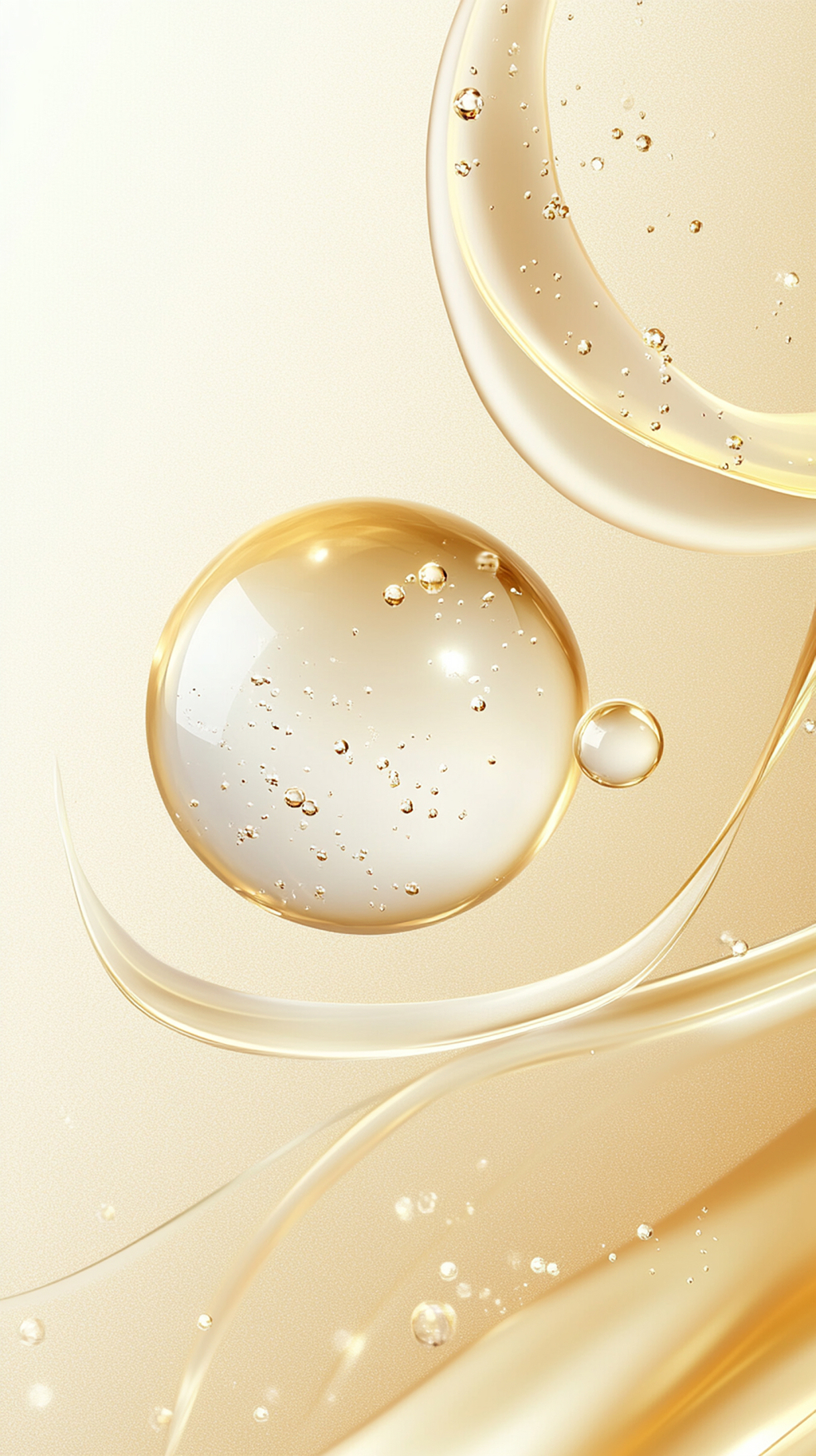 自然清新护肤分子成分结构背景AI