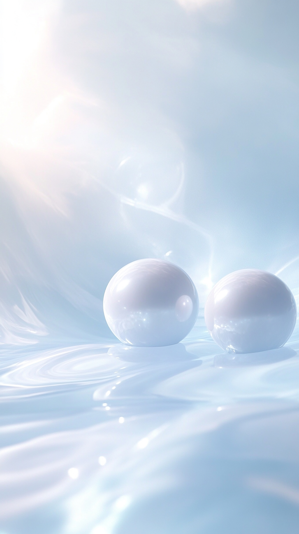 自然清新美容简约海报背景AI