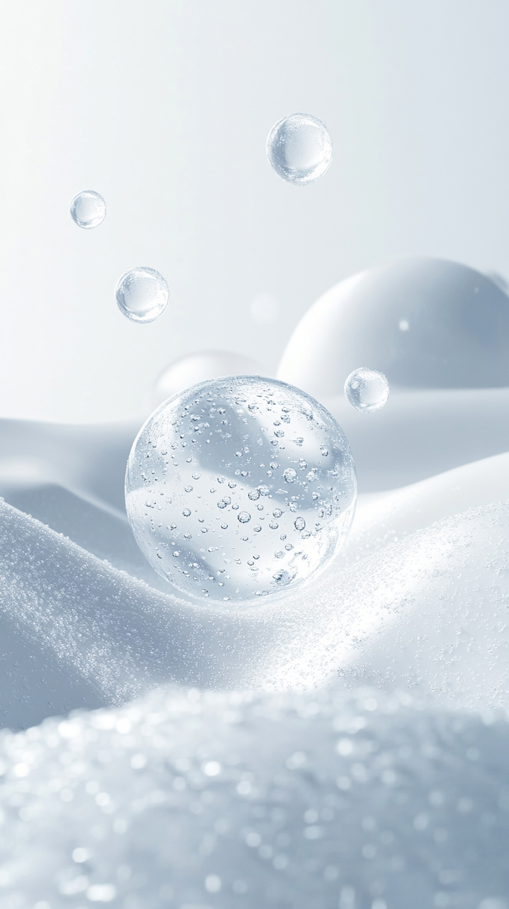 自然清新美容简约海报背景AI