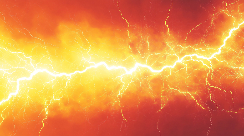 黑夜中划破长空气势磅礴的闪电AI