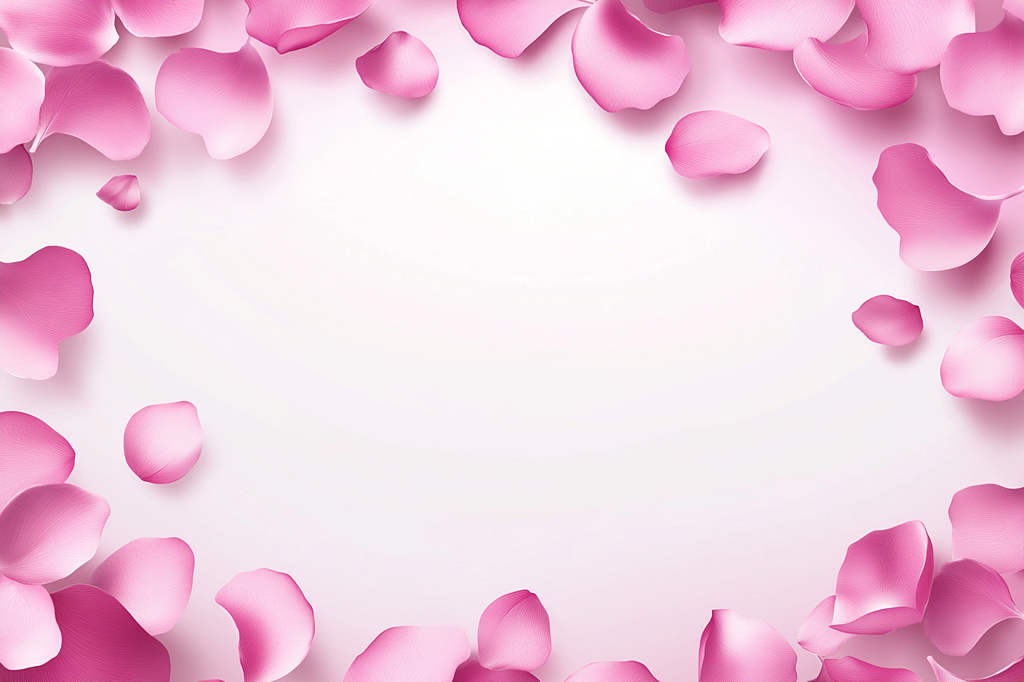 飘落花瓣背景图片AI