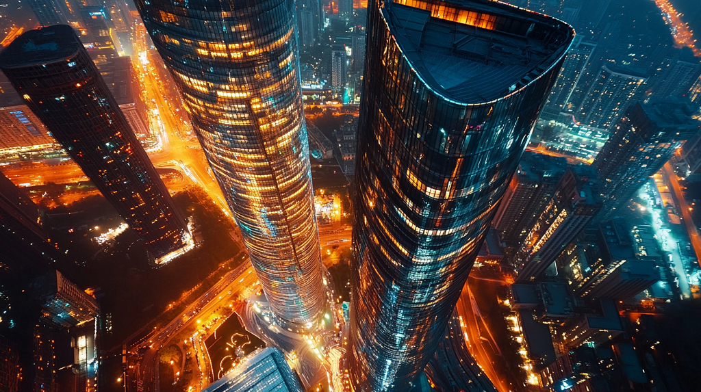 城市文化科技风背景图AI