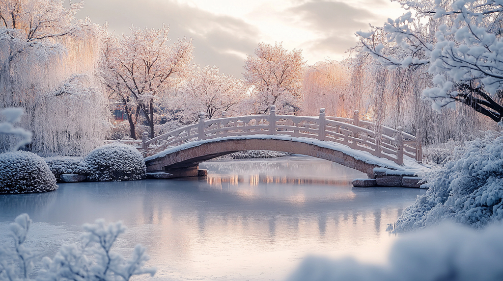 中式园林摄影图AI