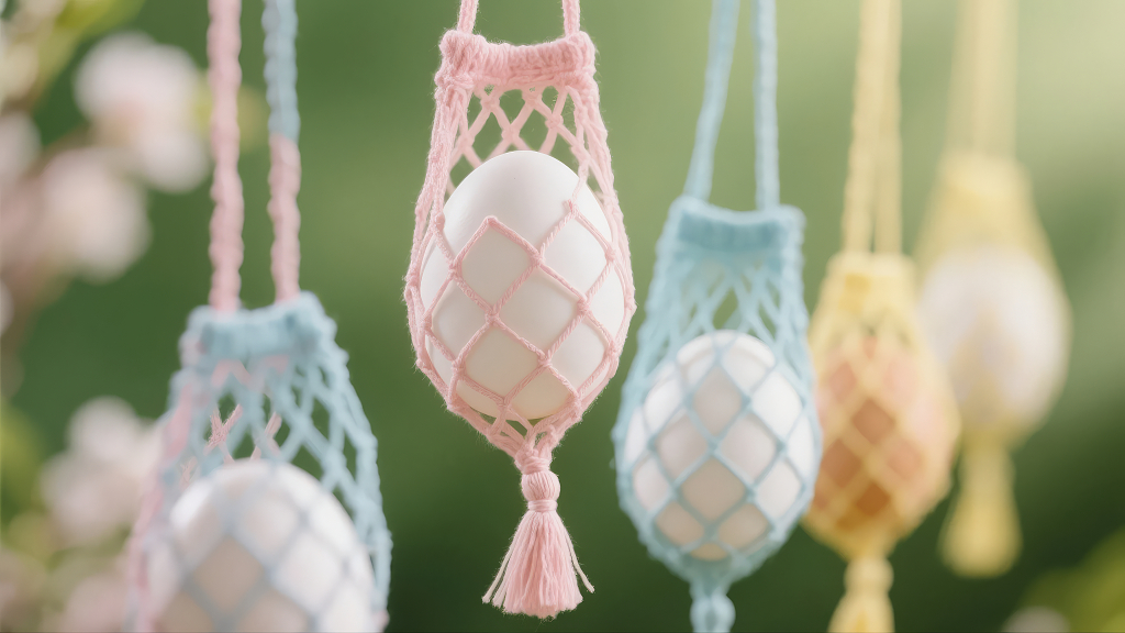 手工编织挂饰波西米亚风家居装饰背景图