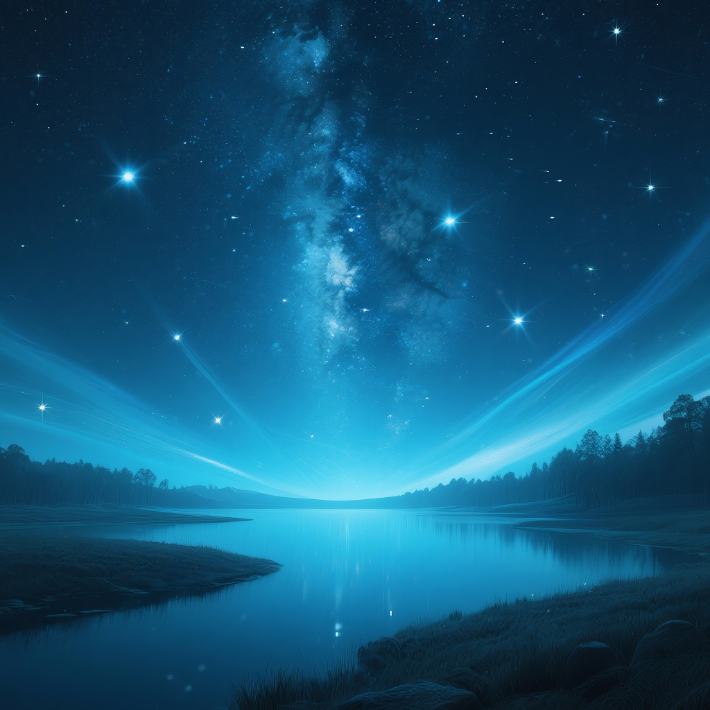 梦幻星空夜精美的作品