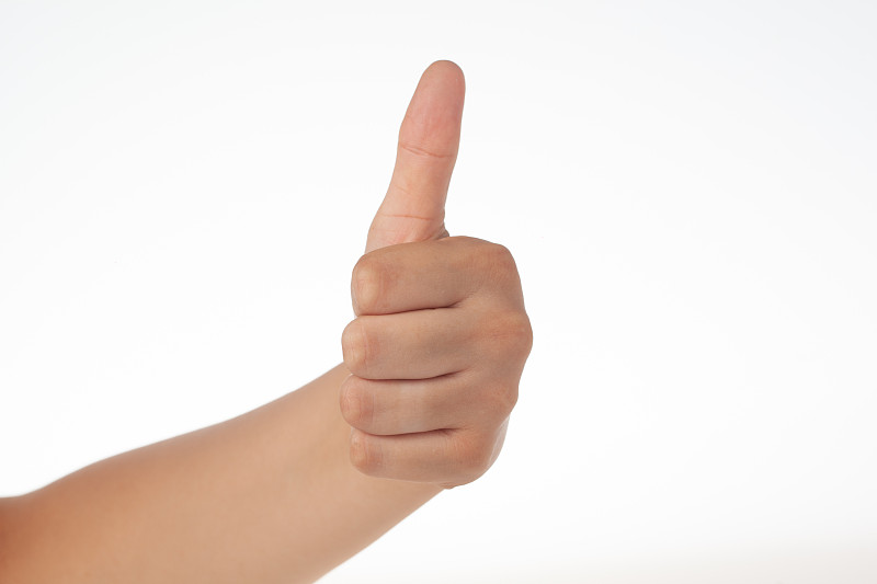 手工制作ok标志孤立在白色背景上