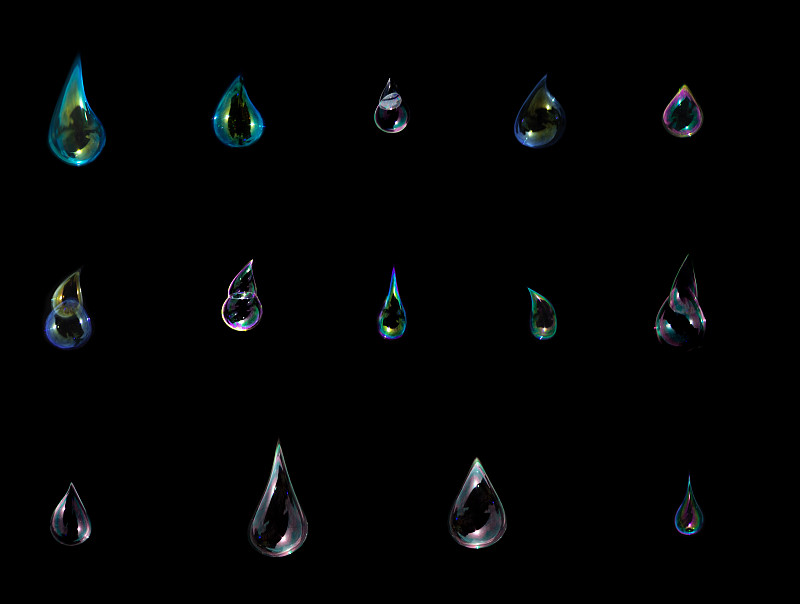 创意，水滴图案套装。