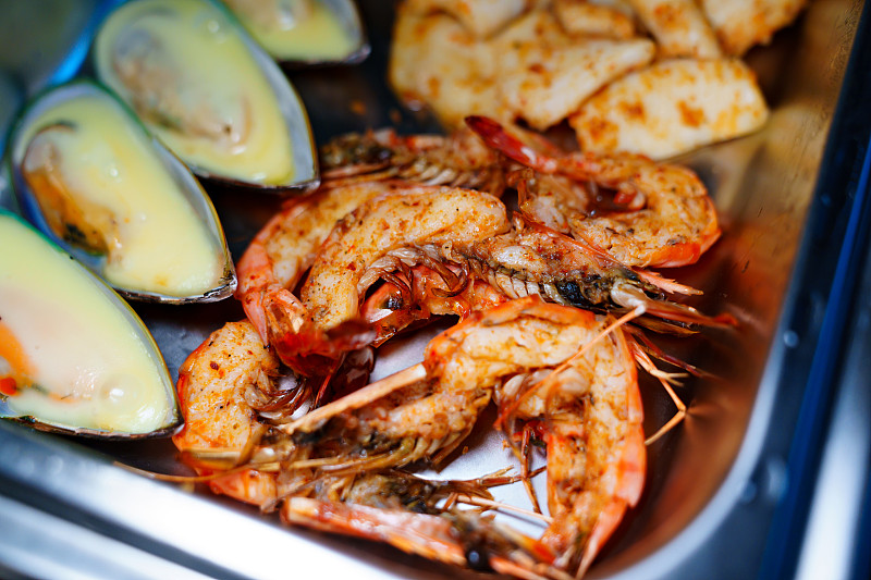 什锦青口虾仁火锅