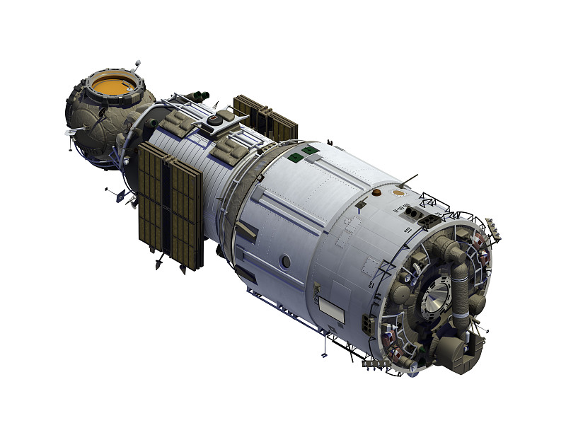 折叠太阳能板空间站