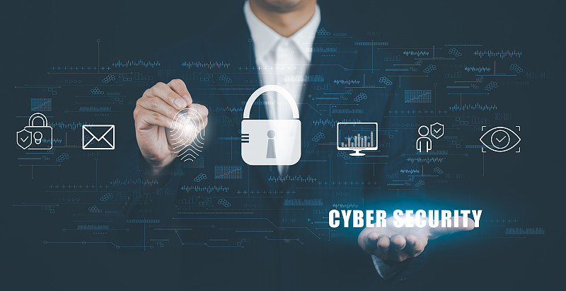 白色背景的一个媒体屏幕的屏幕代码，技术流程系统业务和黑客在线概念，复制空间