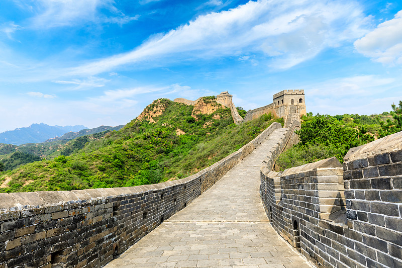 中国的长城在金山岭