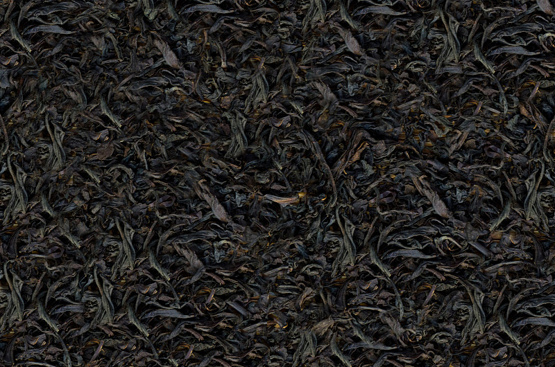 大而干的红茶叶子