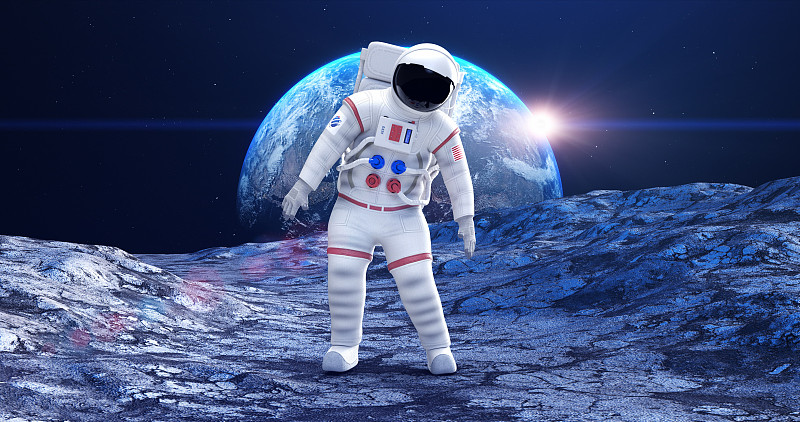 宇航员在远离地球的行星上感到头晕。